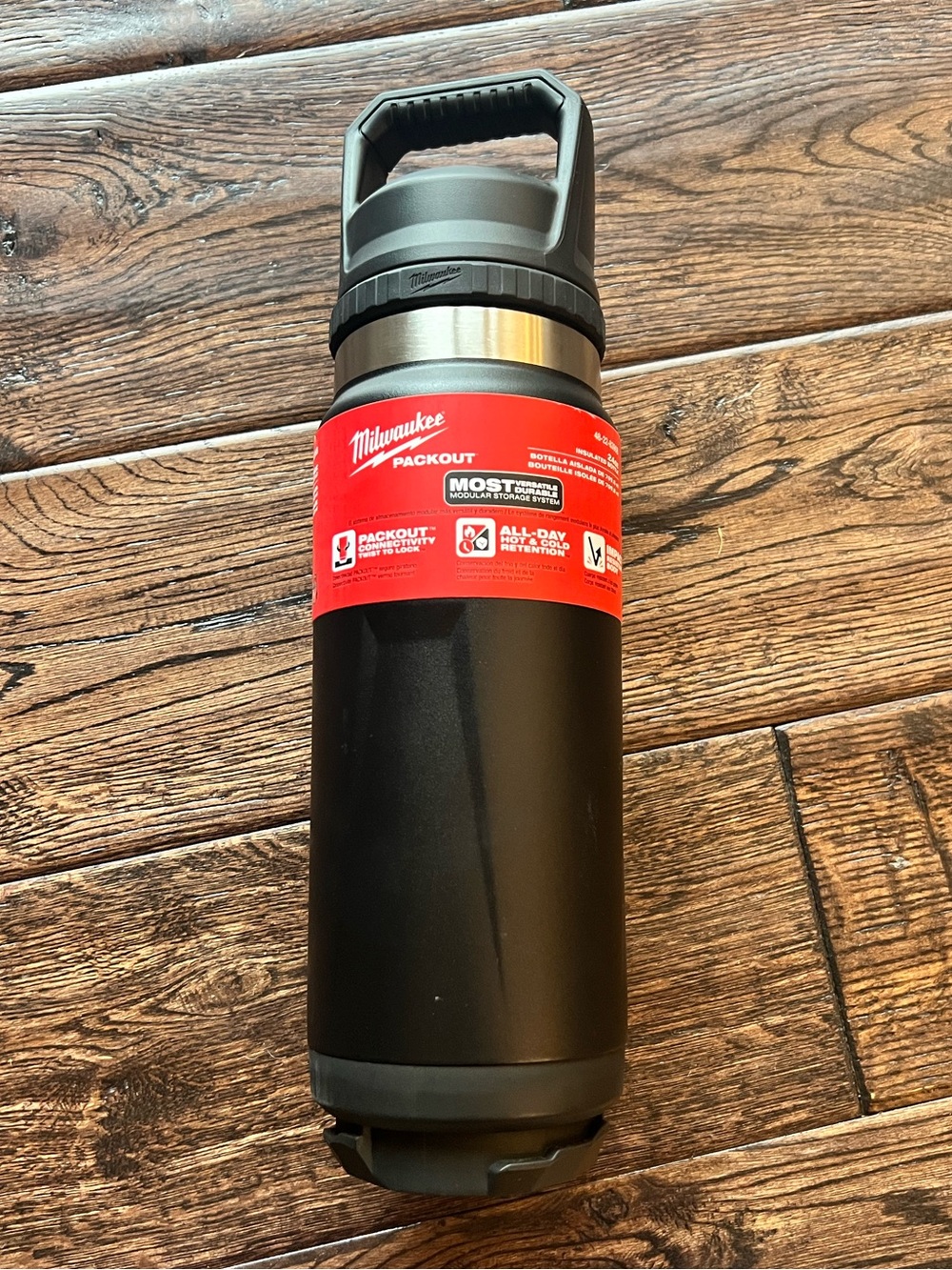 Milwaukee Black Insulated Stainless Steel Vacuum Bottle - 32oz